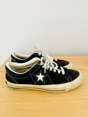 Vintage 1995-96 CONVERSE navy/white suede One Star Sneakers